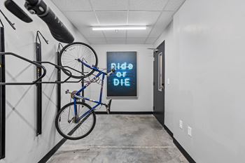 Hanging bike rack